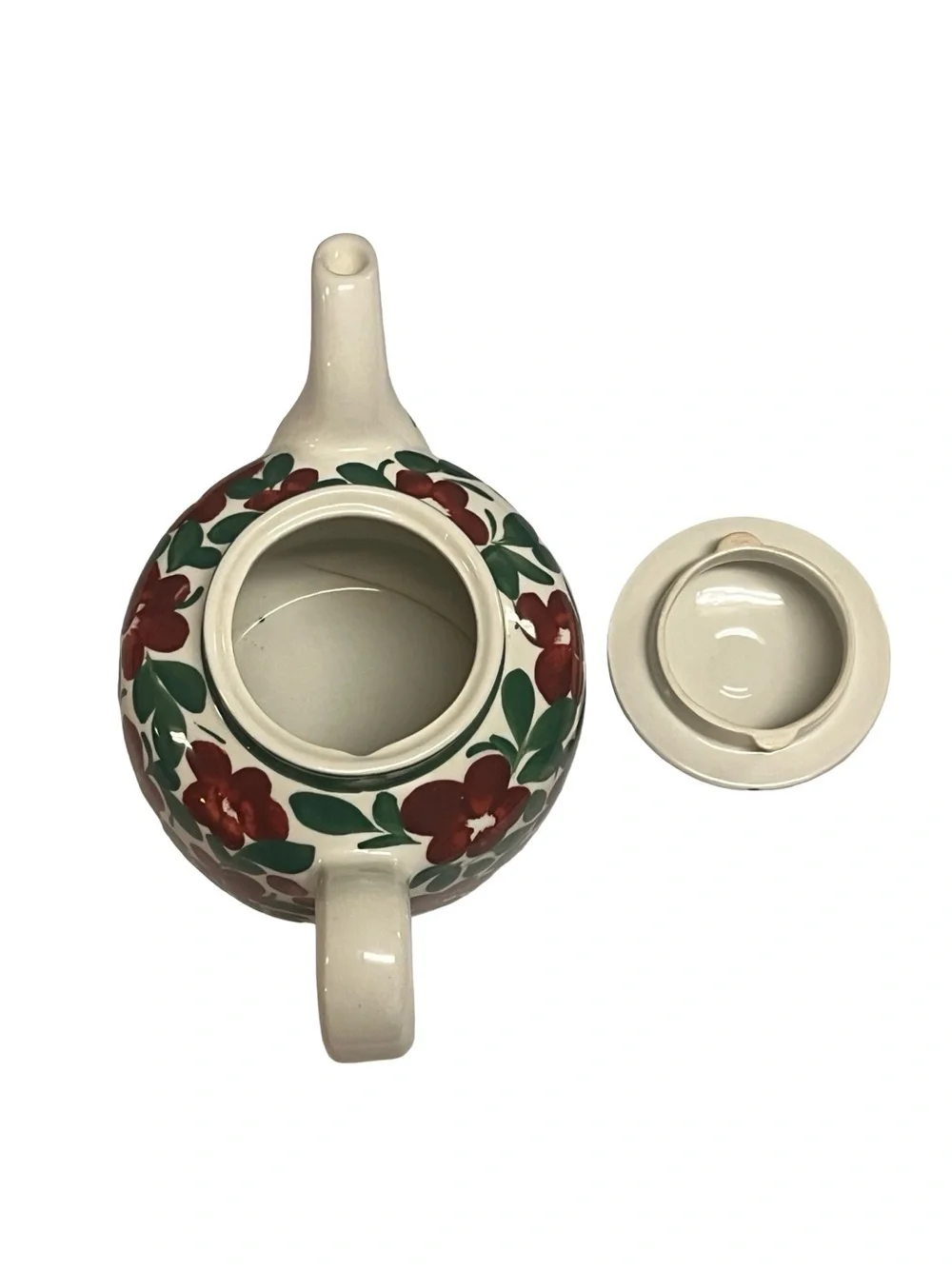 Rare Arabia Finland Purpuri Jenkka Ulla Procope Teapot Lid 1960's Floral Signed